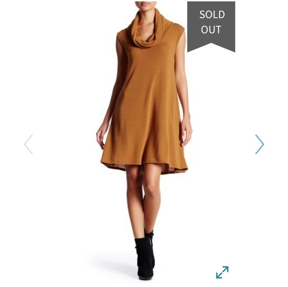 HYFVE Dresses & Skirts - 2/$10 ⭐ Burnt Orange Cowl Neck Sleeveless Dress